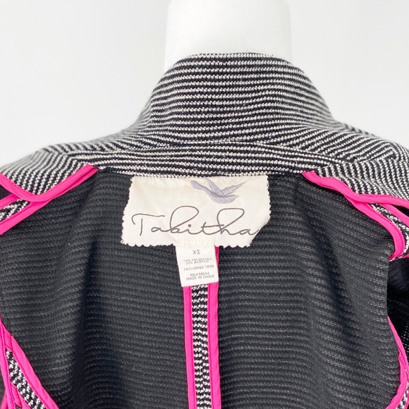 Tabitha Stripe 3/4 Sleeve Pleated Blazer Size XS - Picture 8 of 8